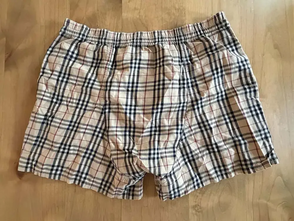 Burberry London Vintage Nova Check Cotton Boxer Shorts Medium